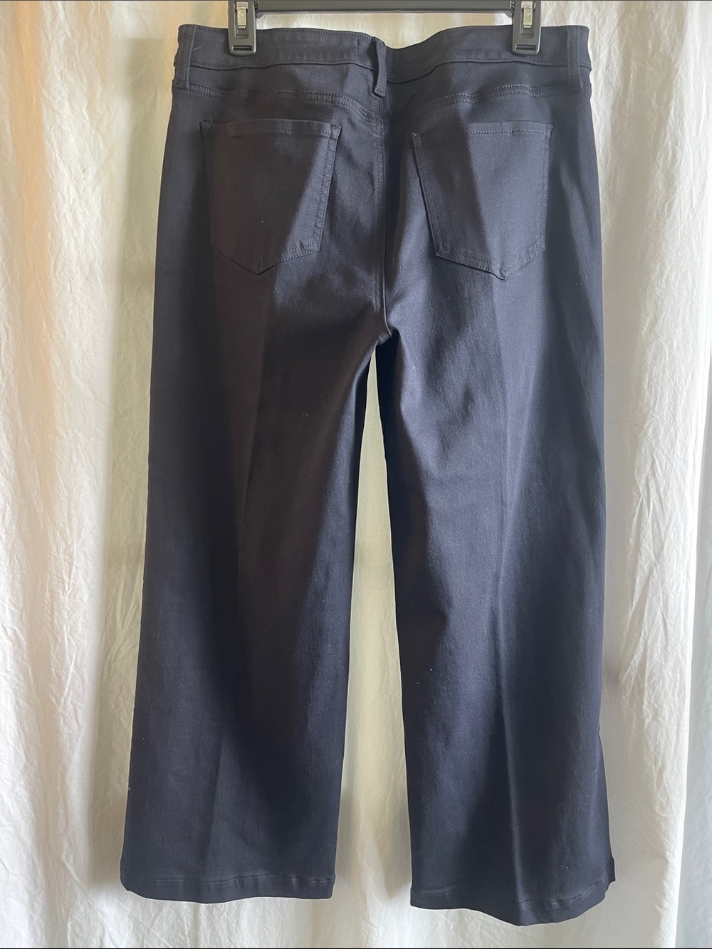 NYDJ Dark Navy LiftXTuck Wide-Leg Jeans Slacks size 10 - Picture 5 of 9